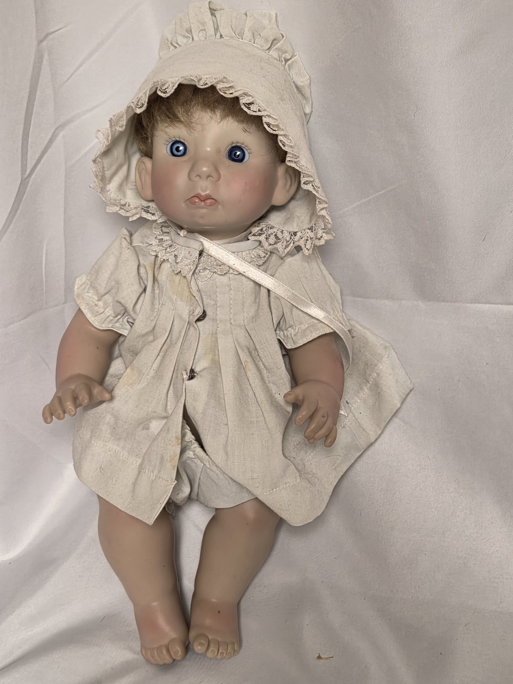 Vintage Lee Middleton 14" 1979 Little Angel Pouty Face Collectors Baby Doll‎